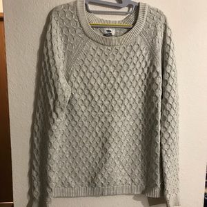 Beige chunky knit sweater